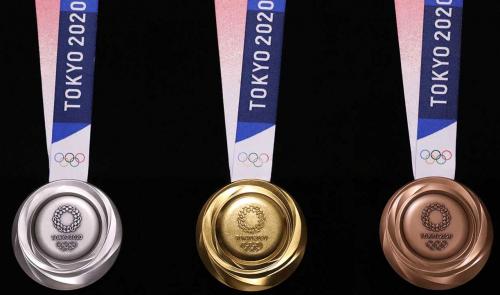 Золото, серебро и бронза: представлен дизайн Олимпийских медалей 2020