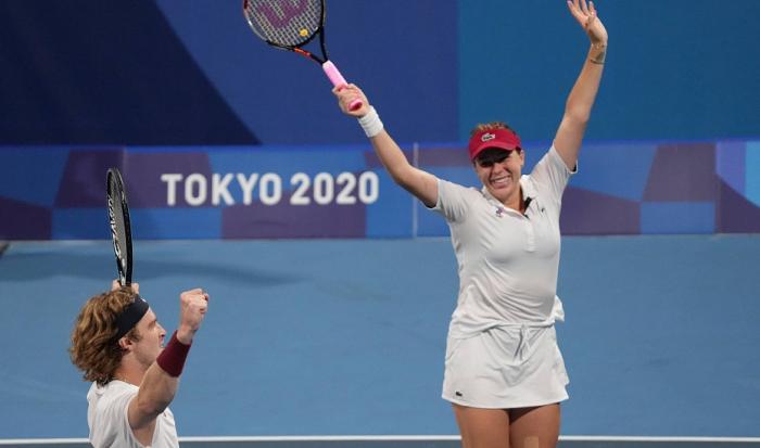 Сборная России стала первой в медальном зачете в теннисе на Олимпиаде в Токио